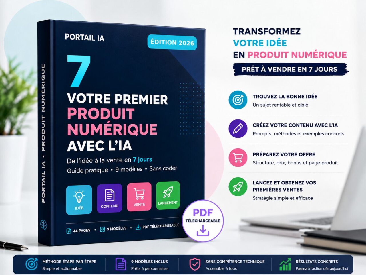 Votre premier produit numérique avec l’IA – De l’idée à la vente en 7 jours