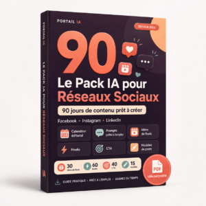 Pack IA réseaux sociaux - 90 jours de contenu prêt à créer
