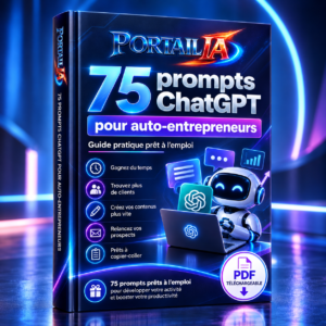 Couverture du guide 75 prompts ChatGPT prêts à l’emploi pour auto-entrepreneurs