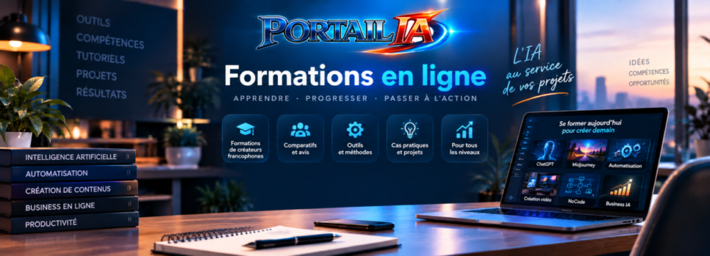 Formations IA de créateurs francophones sur Portail IA
