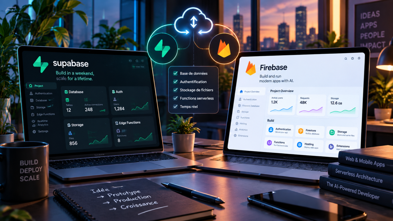 Supabase vs Firebase : comparaison des deux backends pour une application en 2026